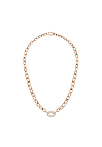 Image of Daniel Wellington Crystal Link Silver Chunky Chain Necklace for Women