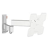 Vogel's Comfort TVM 3245 Swivelling TV Wall Mount for 19-43 Inch TVs | Up to 15 kg | TÜV Certified | Swivels up to 180° | Max VESA 200 x 200 | Universal Compatibility | White