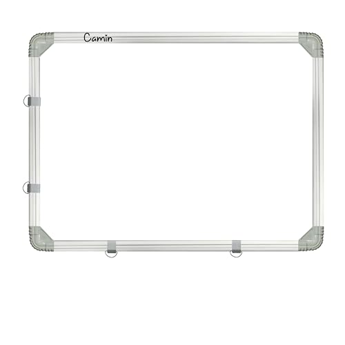 Image of Camin Melamine Whiteboard Non Magnetic 2X3 Feet Double Sided White Board & Chalk Board Both Side Writing Boards,One Side White Marker & Reverse Side Chalk Board Surface (2X3 Feet)