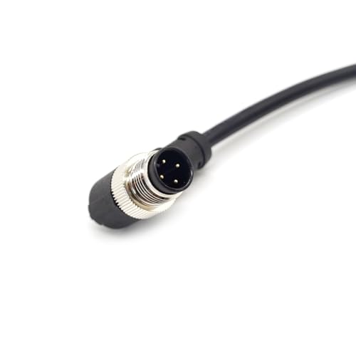 Conector M12 4 Pines Macho a RJ45 Negro 0.5 m miniatura 3