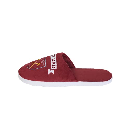 FOCO Officially Licenced West Ham Best Dad Slippers Footwear Small
