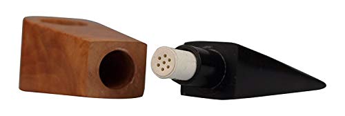 actiTube Holzpfeife - Tune In Pfeife aus Bruyèreholz inkl. Aktivkohlefilter Braun