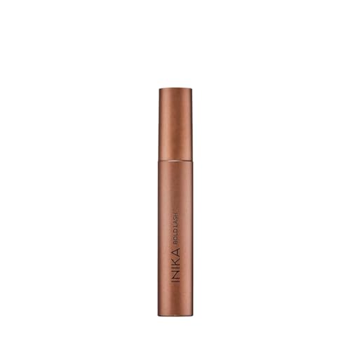 INIKA Organic Bold Lash Mascara, Vegan and Non-Toxic, Amplifies Lashes for Volume and Length, with Conditioning Natural Ingredients and Pure Mineral Pigments, Cruelty-Free, 0.43 fl oz / 13ml BLACK