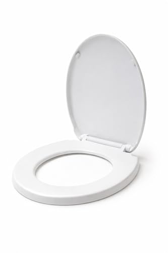 Opiniones y reviews de Tapas de baño - solo los mejores. 49 JISHOP Asiento de Inodoro con Cierre Lento y Silencioso, PP Tapa de Inodoro Universal, Instalación Superior o Inferior,