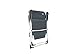 Crespo Compact Air-Elegant Aluminium Klappstuhl extra flach Faltstuhl Campingstuhl Gartenstuhl, Grau