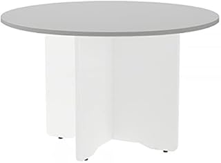 Rocada Mesa Modelo Meeting REDONDA120 CM DE DIÁMETRO Color Blanco/Gris