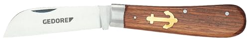 GEDORE 180 mm Taschenmesser - Robustes Multifunktionswerkzeug, Edelstahlklingen, Ergonomischer Griff, Sicherheitsverriegelung, Ideal für Outdoor, Camping & Alltag