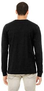 Product of Brand Bella + Canvas Unisex Jersey Long-Sleeve T-Shirt - Black Heather - XL - (Instant Savings of 5% & More) - Image 3
