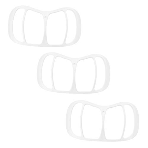 3D立体快適マスクフレーム インナー マスク ブラケット 白 ホワイト 標準サイズ 10.6 x 5.9 x 5.4cm 3個入り 息苦しさ解消 会話しやすく 口紅の保護 メイク 化粧崩れ 防止 呼吸スペース 爽快 簡単に洗える 日本製 石川樹脂工業