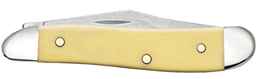 Image of Case WR XX Pocket Knife Yellow Synthetic Peanut SS Item #80030 - (3220 SS) - Length Closed: 2 7 /8 Inches