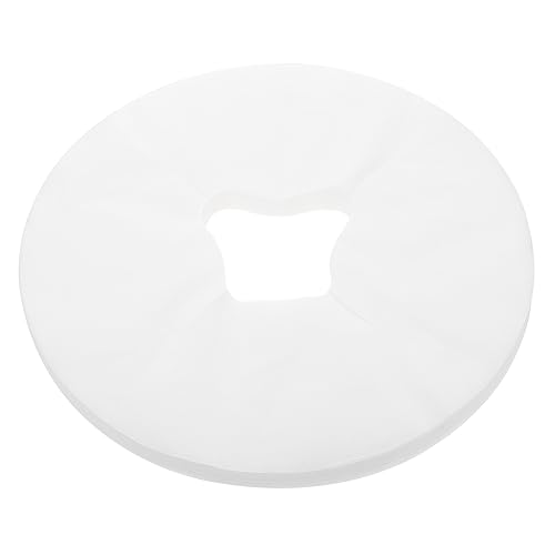 PartyKindom 100pcs Disposable Non Woven Face Massage Hole Cushions Ergonomic Design for Comfort for Beauty Salons Spas Clinics and Hospitals Safe and Breathable Massage Table Covers
