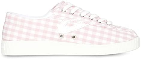 TRETORN Nyliteplus Canvas Sneakers Women's Lace-up Casual Tennis Shoes Classic Vintage Style, Pink Gingham, 7 Review | Image 2