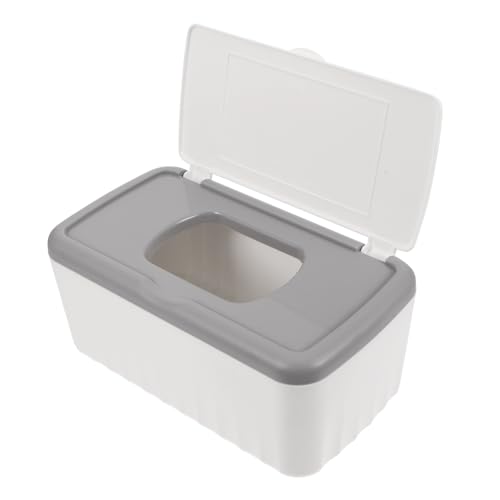 COSMEVIVI Box Wipes Dispenser Holder with Dustproof Lid Versatile Napkin Storage Box for Wipes Tissues and Household Items Convenient Access for Living Office Use