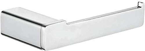 Ibergrif Plinto, Portarrollos de Latón Sin Tapa, Sujetador de Papel de Baño, Accesorios de Baño, Plata