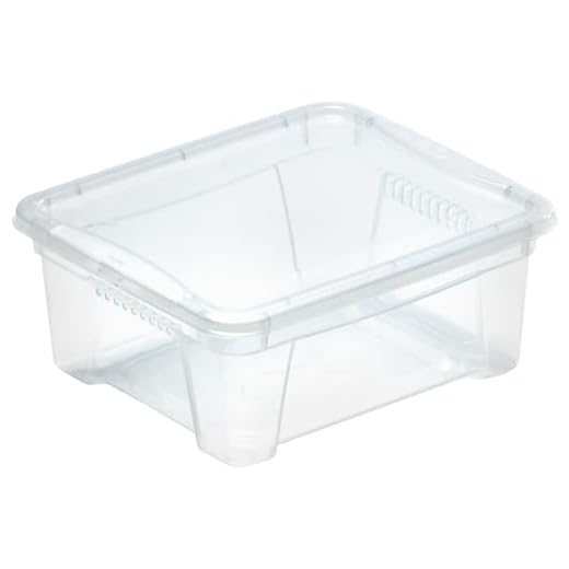 M Home Caja De Almacenaje Space Box 1, Translúcido, 1.9 Litros