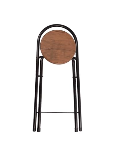 Miniatura 6 de Jardin202 - Taburete Plegable 80x40x45 Cm - Elegante Y Duradero En Negro Y Plata Con Reposapiés, Ideal Para Cocina Pack 2 Uds Negro