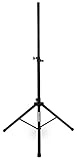 Pronomic SPS-2A Boxenstativ Alu - PA Lautsprecherständer aus Aluminium - Boxenständer mit federgelagertem Rastbolzen - ausziehbar von ca. 112-183 cm - Belastbarkeit: max. 50 kg - Schwarz