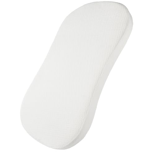 Image of Mecc ecoh Baby Bassinet Mattress, 100% Breathable Cover, Water-Resistant Lining, Hourglass 30"x18"x2" Fit for Halo BassiNest Bassinet Series