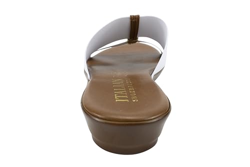 Image of ITALIAN Shoemakers Women's Sofy Wedge Sandal, Comfort Casual Open Toe - Made in Italy, 1.5 inch Heel