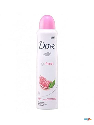 Dove Go Fresh Pomegranate & Lemon Verbena Deodorant Spray For Women, 150 Ml (Pack Of 6)