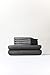 Cal King 6 Piece Sheet Set - Breathable & Cooling Sheets - Hotel Luxury Sheets - 1 Flat Sheet, 1 Fitted Sheet & 4 Pillowcases - Deep Pocket - Easy Fit, Soft & Wrinkle Free - Cal King Dark Grey Sheets