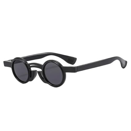 Lunettes de soleil rétro rondes punk UV400 pour homme et femme
