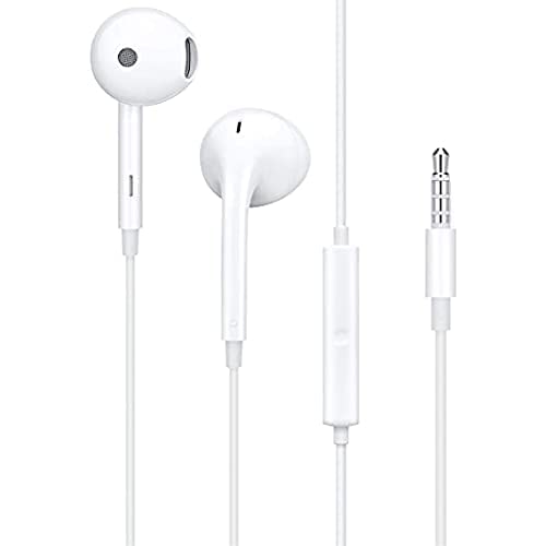 A.D XE610 Boom Bass Wired in-Ear Headphones Compatible with Especially All Smartphones (White) 01