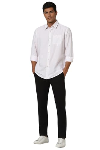 Image of Van Heusen Casual Printed Shirt for Men| Premium Cotton| Full Sleeves| Slim Fit |Breathable Fabric