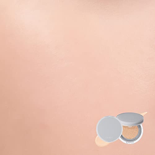 Rom&nd Nu Zero Cushion (02 Pure 21) Long Lasting, High Coverage, Semi Matte Finish, Flawless Complexion Without Cakey Face, Makeup Base and Fixer, Thinly Layered, Korean Cushion Foundation