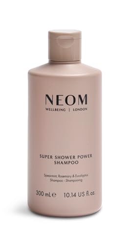 Image of NEOM- Super Shower Power Natural Shampoo, 300ml | Purifying Cleanser | Spearmint, Rosemary & Eucalyptus | For All Hair Types | Vegan