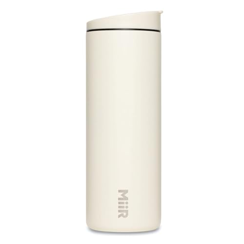 MiiR Flip Traveler 16oz - Double-Wall Vacuum Insulated with Flip Lid, BPA-Free Stainless Steel Construction, Insulated Tumbler for Hot or Cold Drinks