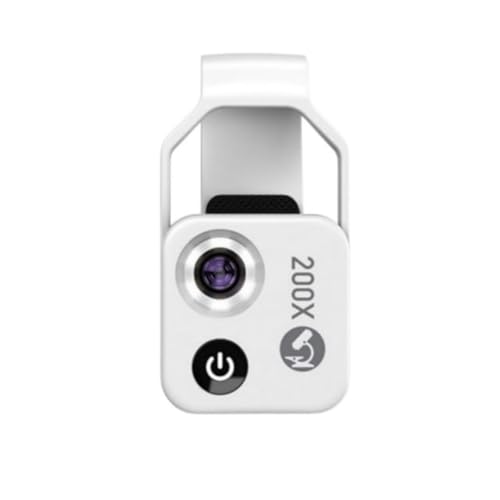 Microscope de téléphone 200X avec filtre CPL et éclairage LED pour smartphone et tablette