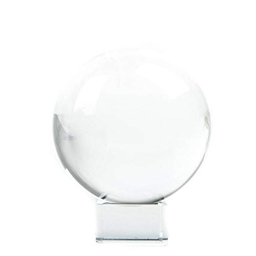Find Something Different Encontrar Algo Diferente Bola de Cristal con Soporte de Cristal, 20 cm
