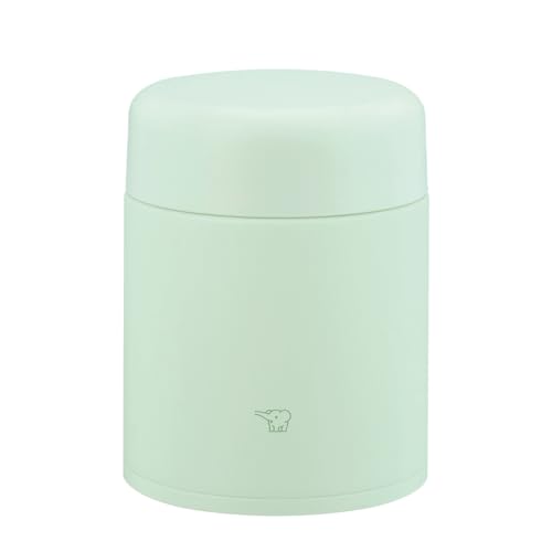 Image of Zojiru Soup Jar, 13.5 fl oz (400 ml), Large Rice Bowl Size, Delicious Hot & Cold Insulation, Dishwasher Safe, Easy to Clean, Seamless Lunch, Wide Mouth, Airy Green SW-LA40-GM