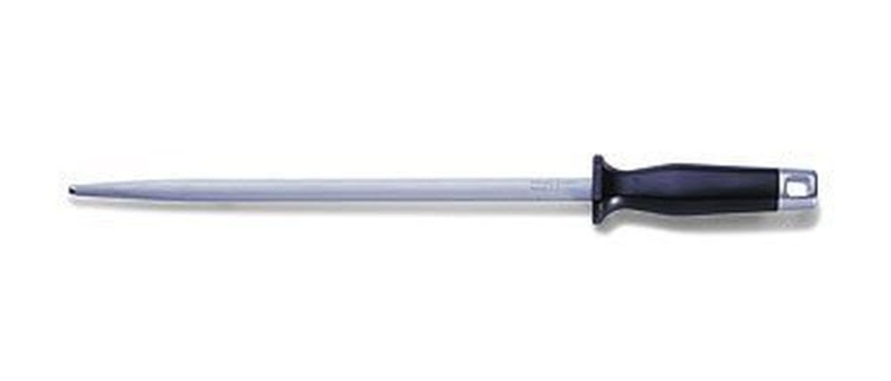 F. DICK Vleesstaal 25 cm (handvat rood/zwart, wetstaal rond