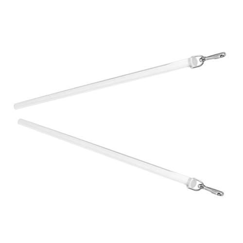 2Pcs Acrylic Drapery Wand Easy Install Curtain Pull Rod for Blinds Sheers Elegant for Home Living Room Bedroom Office
