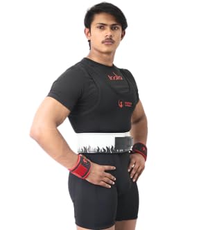 Image of 10MM UV Print Designer Lever Gym Belt | Custom Powerlifting Belt | 100% Full Grain Genuine Leather | IPF Standard | Black Fire Belt with Black Buckle | Size Small