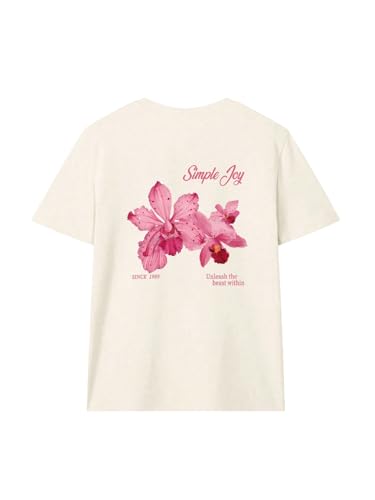 Image of SHENHE Girl's Summer Hawaiian Shirt Aloha Tropical Graphic Cute Crewneck Short Sleeve T Shirts Teen