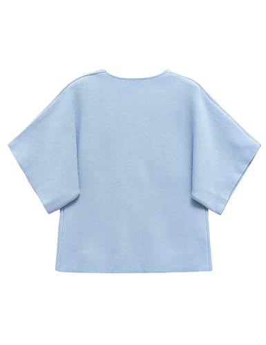 Image of Wanzetaly Womens Oversized Cardigans Short Sleeve Lightweight Button V Neck Casual Knit Sweater Outerwear