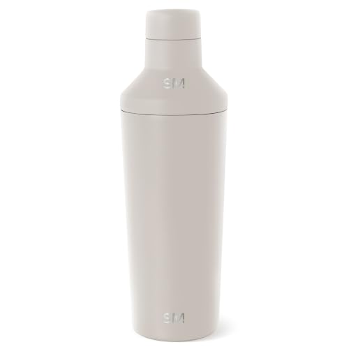 Simple Modern Cocktail Shaker Set with Jigger Lid | Stainless Steel Boston Shaker Insulated Martini...