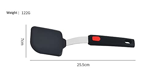 Image of Silicone Turner, Non-Stick Hygienic Solid Heat-Resistant Flexible Silicone Spatula ((M) Pack of 1)
