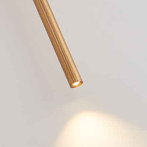 Lámpara Colgante Moderna Led En Aluminio Negro Con Tubo Largo Minimalista: Para Con Ofertas En