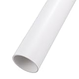 Rebower 2.2' x 2.5' PVC Pipe 14' Plastic Rigid Tubing Round High Impact Drain Pipe, [for Greenhouse Garden Home HVAC Plumbing] - 57x63mm / White