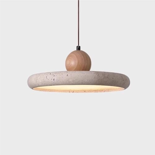 Suspension japonais en pierre naturelle pour îlot de cuisine et lustre moderne rond