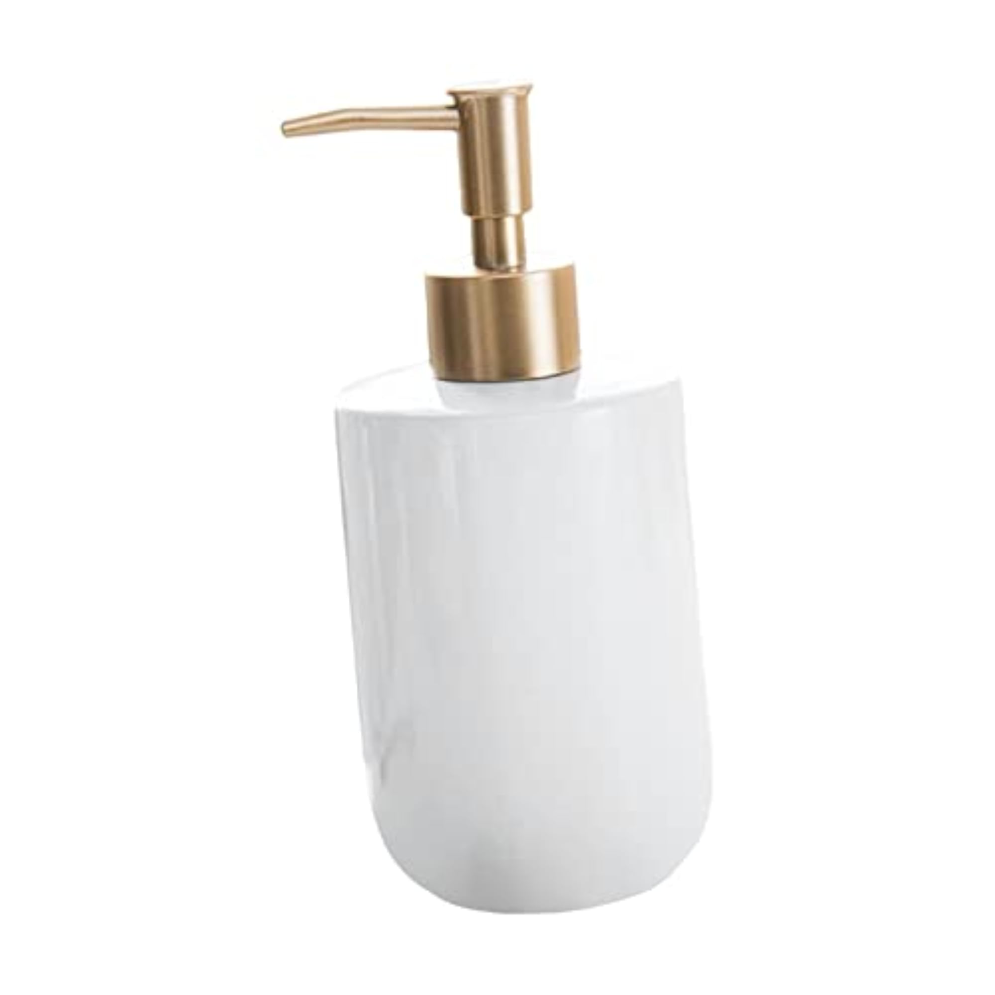 Refillable Pump Bottle for Liquid Soap Dispenser, White
