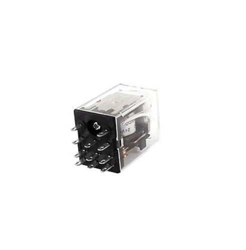 Relé de potencia HH53PL DC 24V de 11 pines 3PDT con indicador LED verde 3
