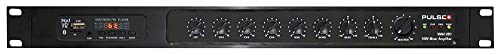 PULSE PLUS VMA120D 120W 100V PA Mixer Amplifier with USB/FM and BT, 19 1U Rack Mount