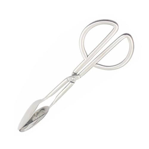 iplusmile ステンレス製はさみ型キッチング 食品クリップ付き 多目的サービングツール バーベキューやサラダ盛り付けに 家やパーティー用