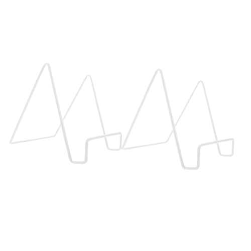 Angoily 2pcs Metal Ornament Holder Picture Stand Table Display Stands for Decoration Large Wedding Holders Desk Decorations Brackets Creative Desktop Decor Durable Photo Holder Iron White