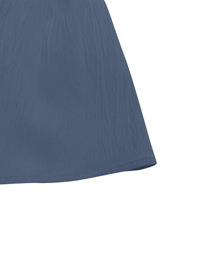 Image of Bingerlily Girls Summer Casual Tops Square Neck T Shirts Cute Smocked Top Tees